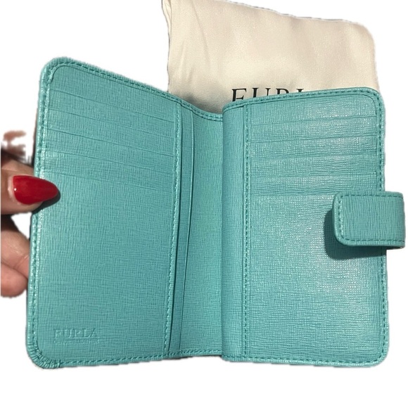 Furla Blue Turquoise Women's Wallet - Picture 7 of 12